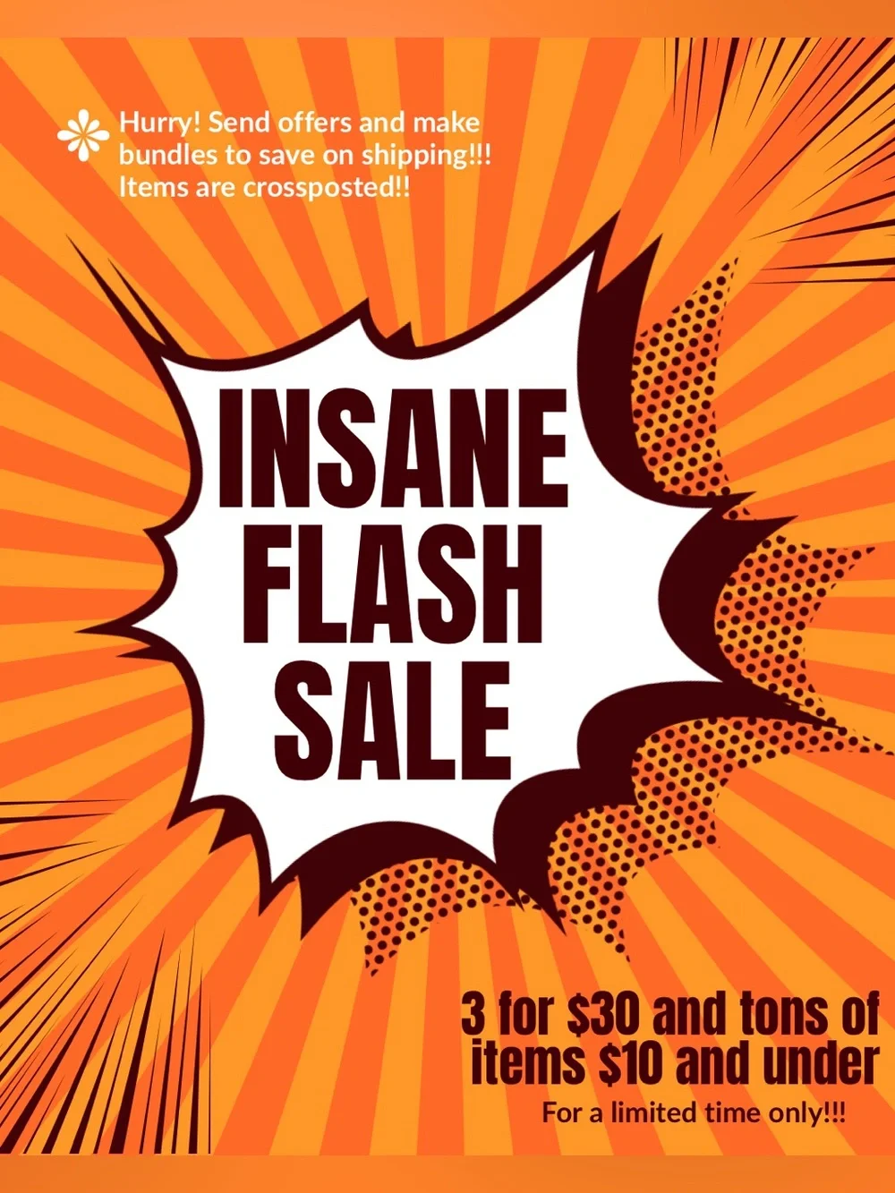 Insane Flash Sale!!!!